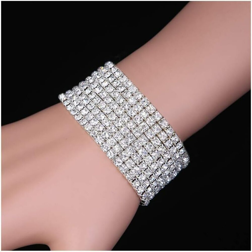 Sparkle Multicolor Rhinestone Stackable Stretch B… - image 5